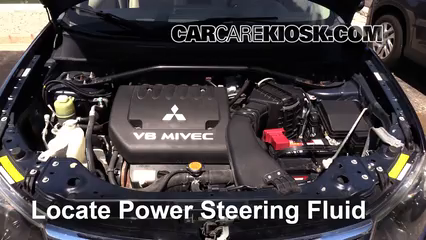 2009 Mitsubishi Outlander XLS 3.0L V6 Power Steering Fluid Fix Leaks